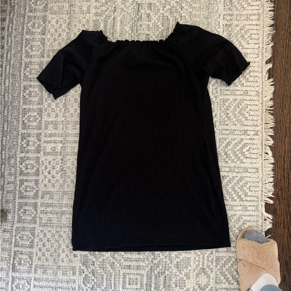 PINK BLUSH MATERNITY SHIRT IN BLACK XL